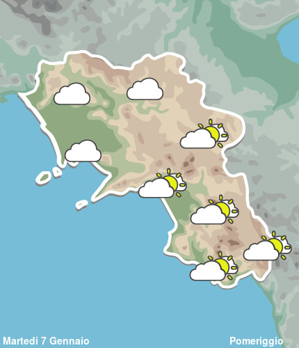 Previsioni Meteo Campania Pomeriggio