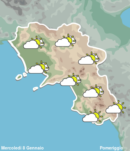 Previsioni Meteo Campania Pomeriggio