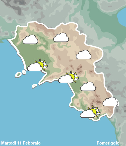 Previsioni Meteo Campania Pomeriggio