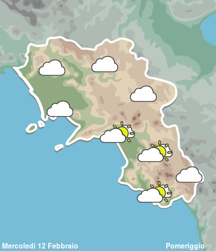 Previsioni Meteo Campania Pomeriggio