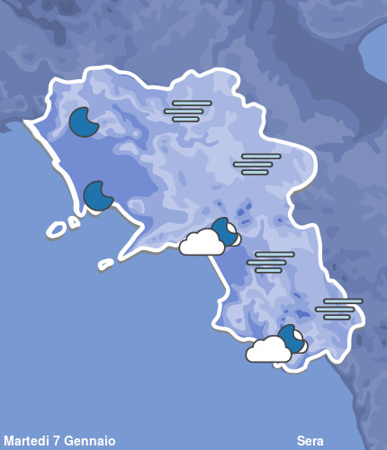 Previsioni Meteo Campania Sera