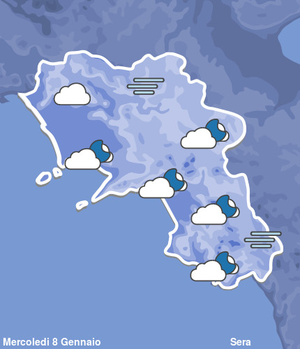 Previsioni Meteo Campania Sera