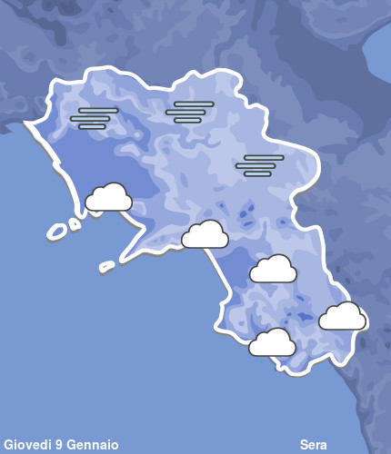 Previsioni Meteo Campania Sera