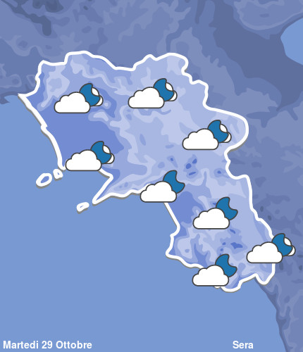 Previsioni Meteo Campania Sera