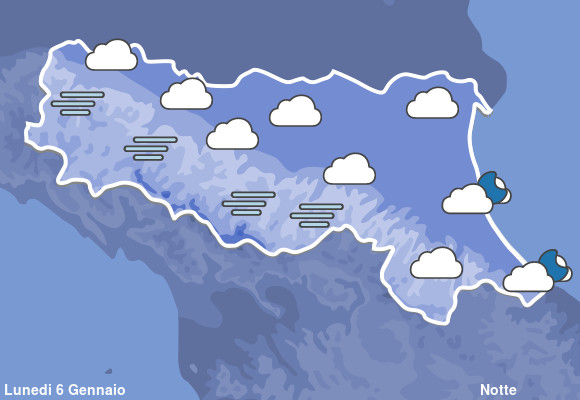 Previsioni Meteo Emilia Romagna Notte