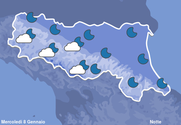 Previsioni Meteo Emilia Romagna Notte