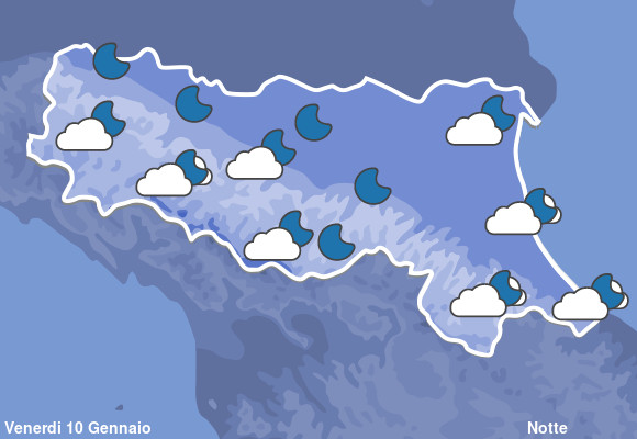 Previsioni Meteo Emilia Romagna Notte