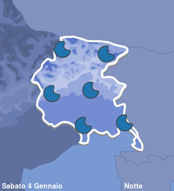 Previsioni Meteo Friuli Venezia Giulia Notte