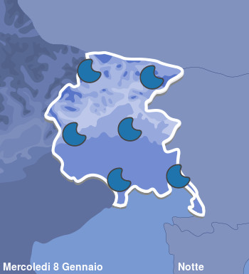 Previsioni Meteo Friuli Venezia Giulia Notte