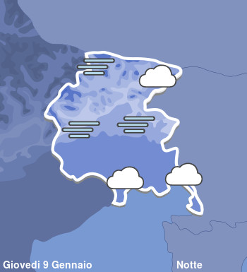 Previsioni Meteo Friuli Venezia Giulia Notte