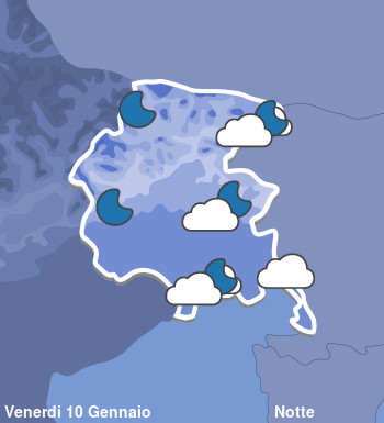 Previsioni Meteo Friuli Venezia Giulia Notte