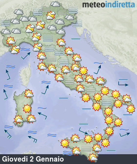 meteo italia Oggi