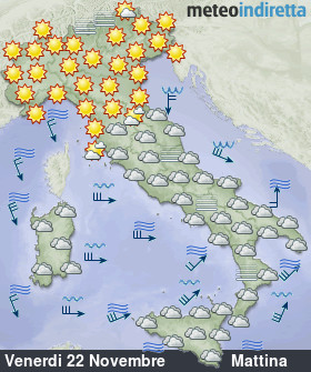 cartina meteo italia Domani - Mattina