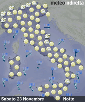 cartina meteo italia DopoDomani - Notte