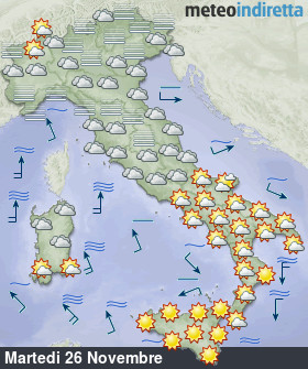 meteo italia a 6 Giorni