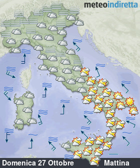 cartina meteo italia a 6 Giorni - Mattina