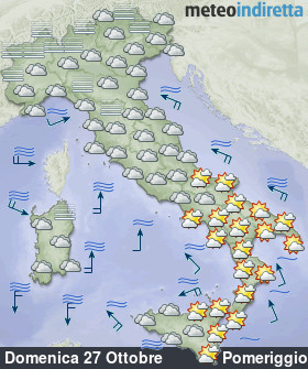 cartina meteo italia a 6 Giorni - Pomeriggio