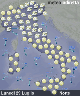 cartina meteo italia DopoDomani - Notte