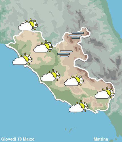 Previsioni Meteo Lazio Mattina