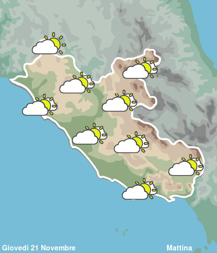 Previsioni Meteo Lazio Mattina