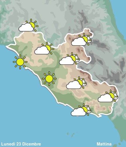 Previsioni Meteo Lazio Mattina