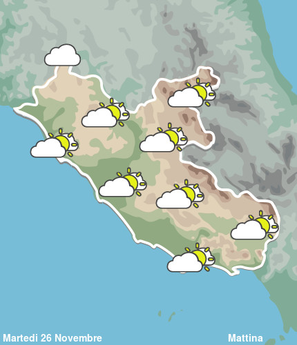 Previsioni Meteo Lazio Mattina