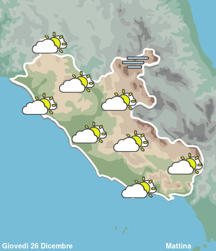 Previsioni Meteo Lazio Mattina