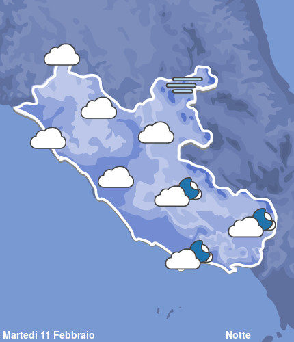 Previsioni Meteo Lazio Notte