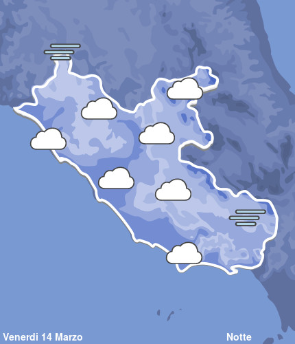 Previsioni Meteo Lazio Notte