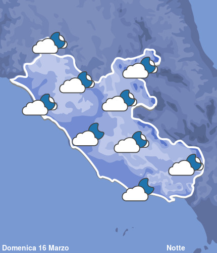 Previsioni Meteo Lazio Notte