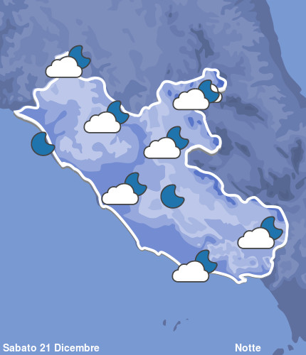 Previsioni Meteo Lazio Notte