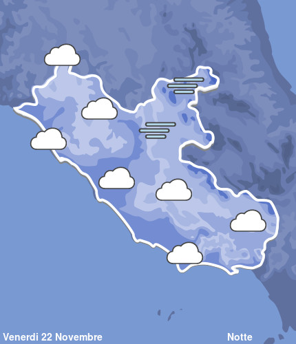 Previsioni Meteo Lazio Notte