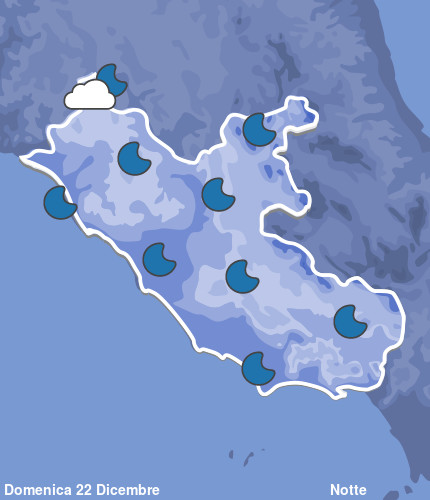 Previsioni Meteo Lazio Notte