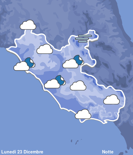 Previsioni Meteo Lazio Notte