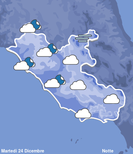 Previsioni Meteo Lazio Notte