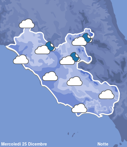 Previsioni Meteo Lazio Notte