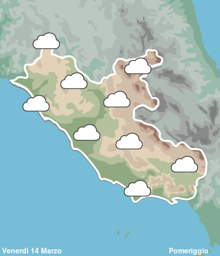 Previsioni Meteo Lazio Pomeriggio