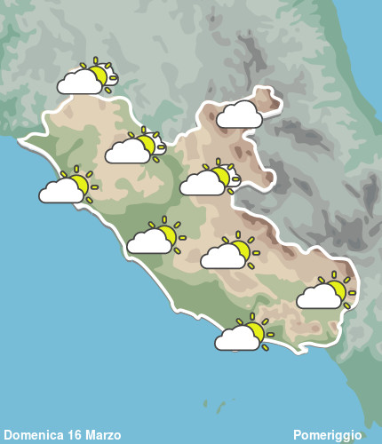 Previsioni Meteo Lazio Pomeriggio