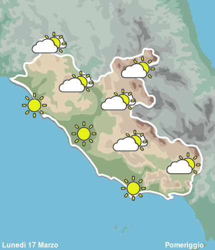 Previsioni Meteo Lazio Pomeriggio