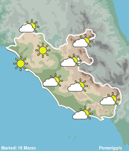 Previsioni Meteo Lazio Pomeriggio