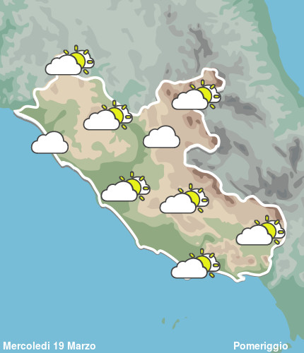 Previsioni Meteo Lazio Pomeriggio