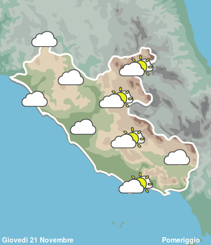 Previsioni Meteo Lazio Pomeriggio