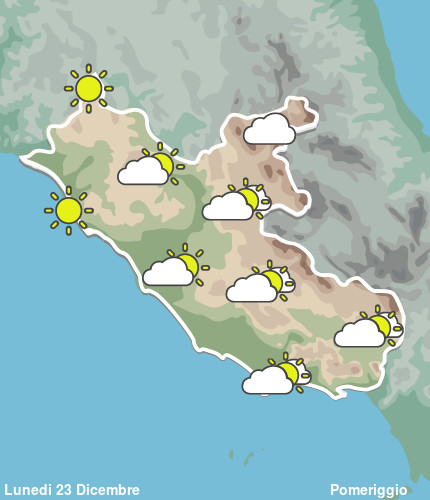 Previsioni Meteo Lazio Pomeriggio