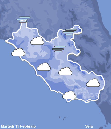 Previsioni Meteo Lazio Sera