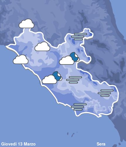 Previsioni Meteo Lazio Sera