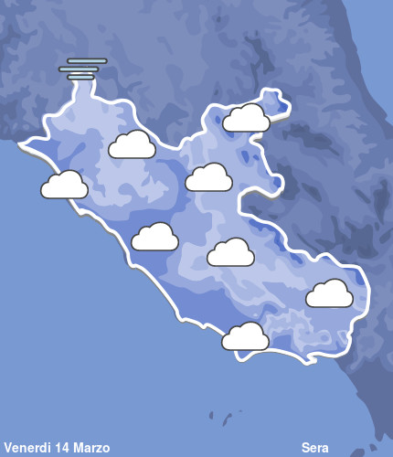 Previsioni Meteo Lazio Sera