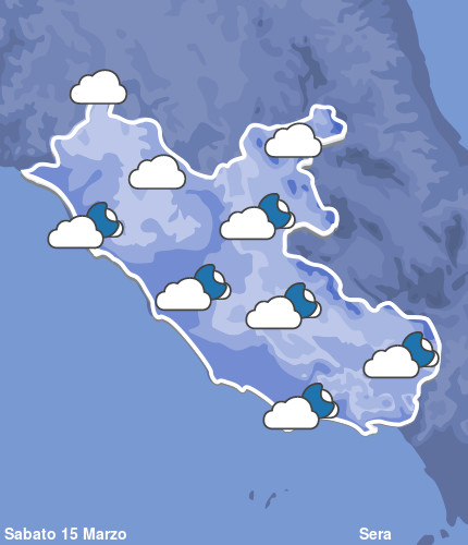 Previsioni Meteo Lazio Sera