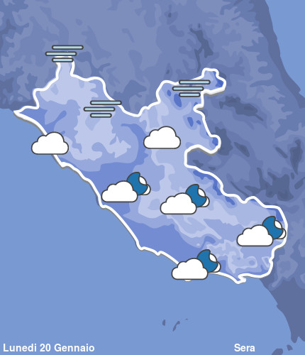 Previsioni Meteo Lazio Sera