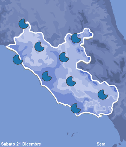 Previsioni Meteo Lazio Sera