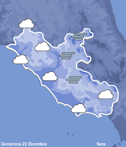 Previsioni Meteo Lazio Sera